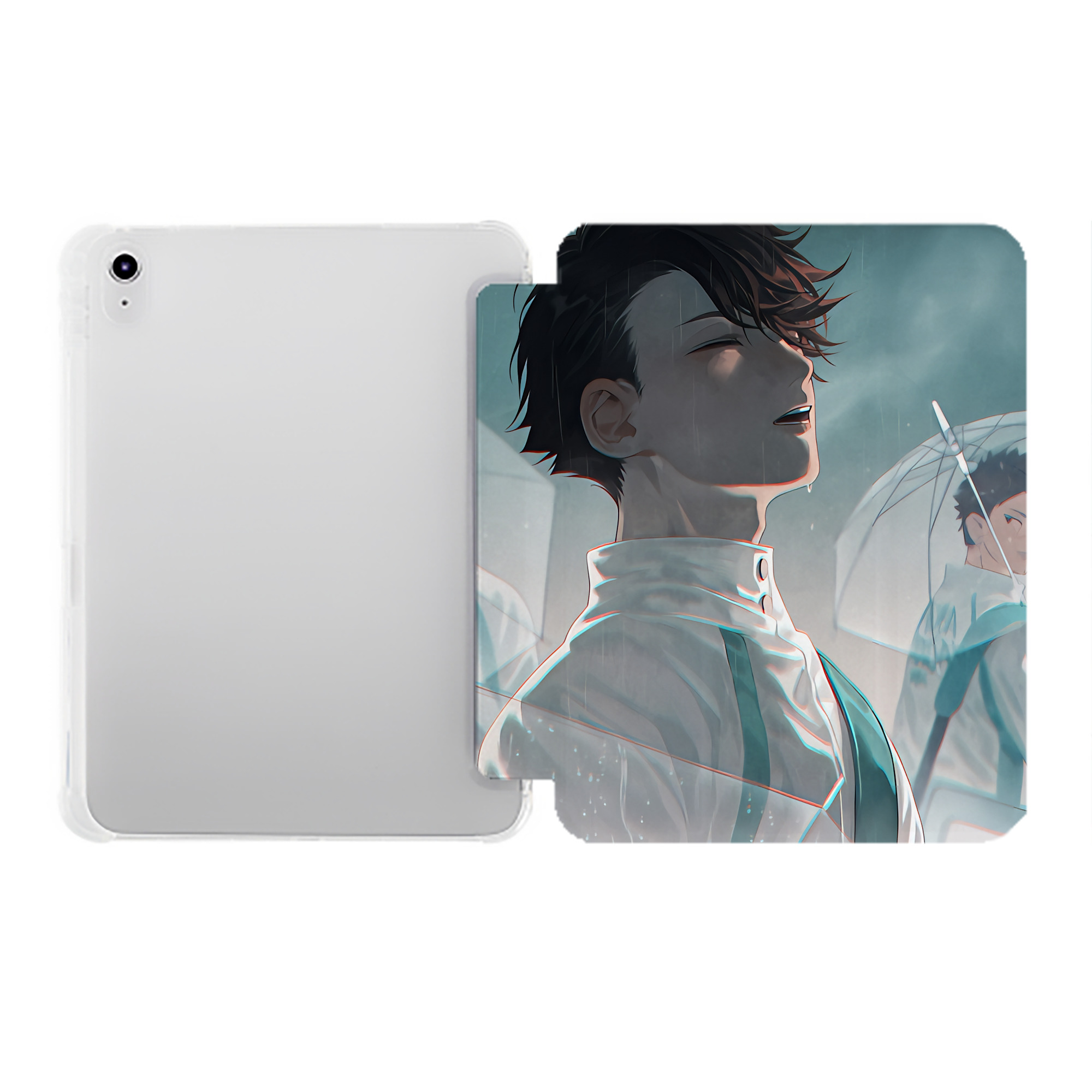 （画像用） ハイキュー!! Haikyu!! IPad ケース ペン収納付き 三つ折りスタンド PUレザー×シリコン 対応機種9.5/10.5/10.9インチ